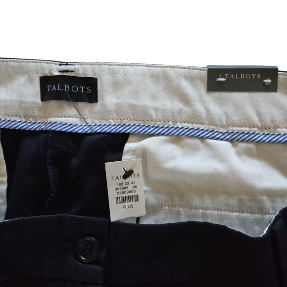 PLUS SIZE*****Talbots Women's Navy Straight Leg Pants - Picture 8 of 9